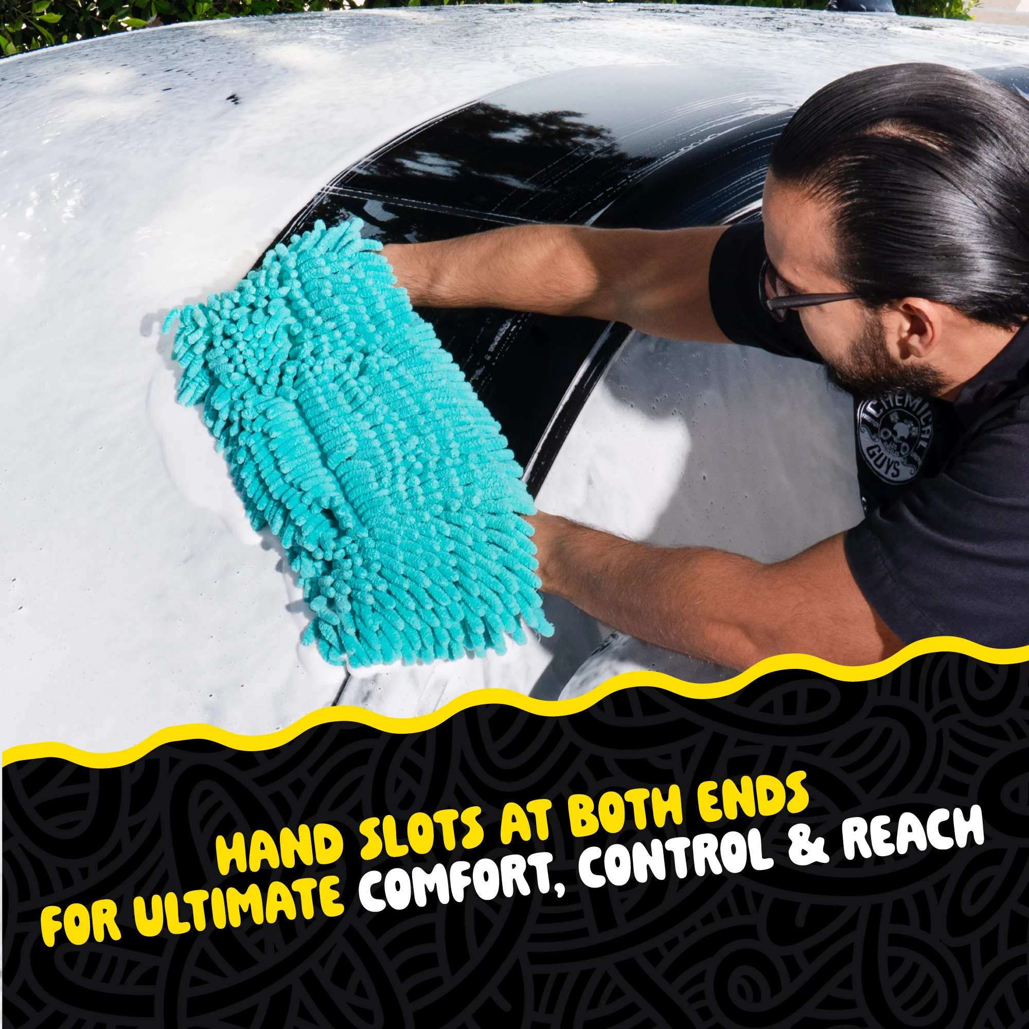 Big Noodle Grip & Glide Two Handed Wash Mitt - Image 4