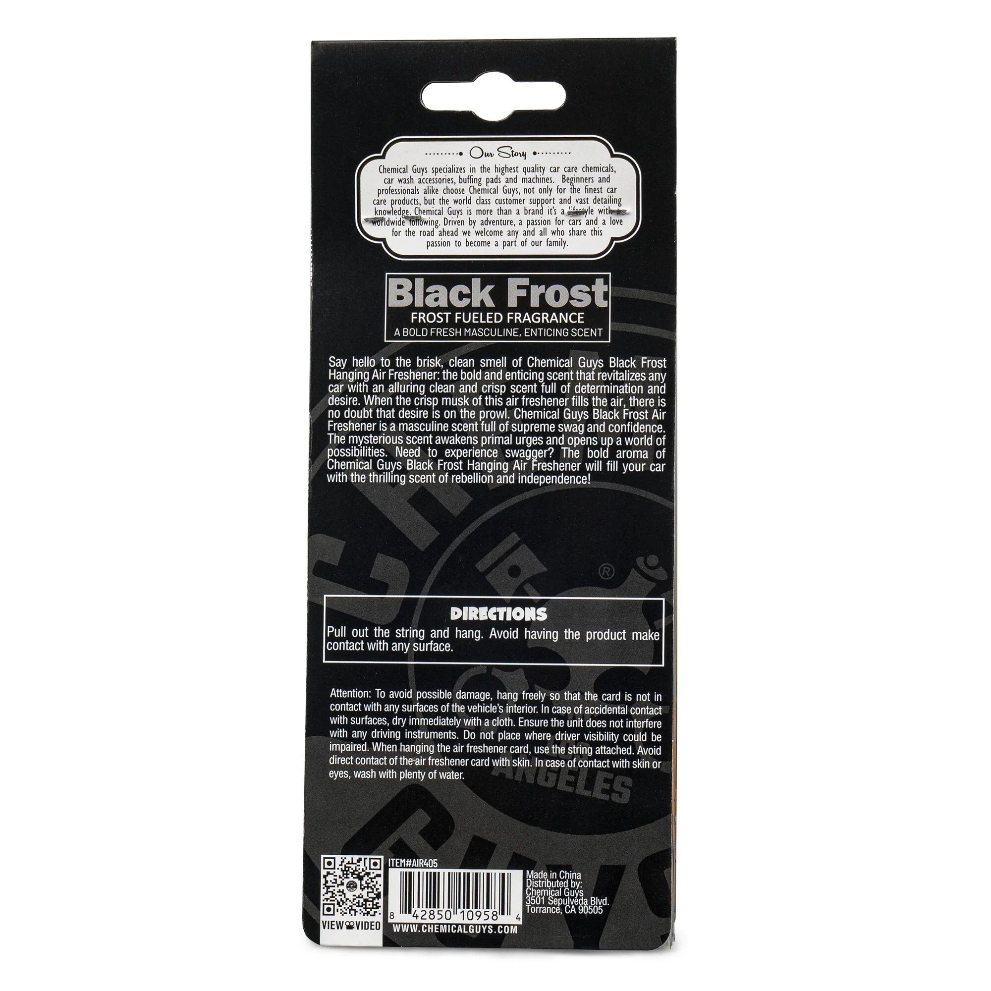 Black Frost Hanging Air Freshener Pack - Image 6
