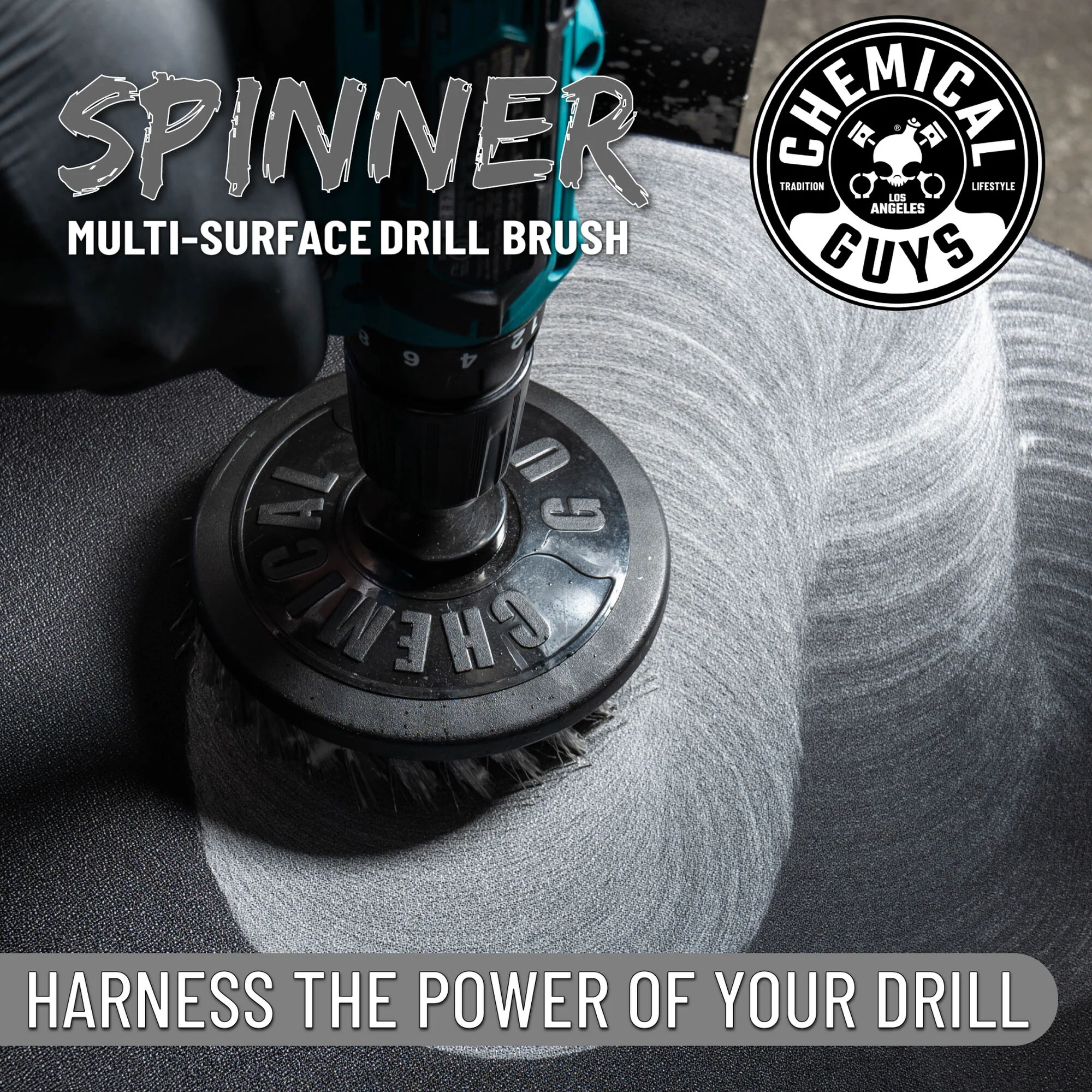 Chemical Guys Spinner Multi-Surface Drill Brush, Light Duty - Image 5
