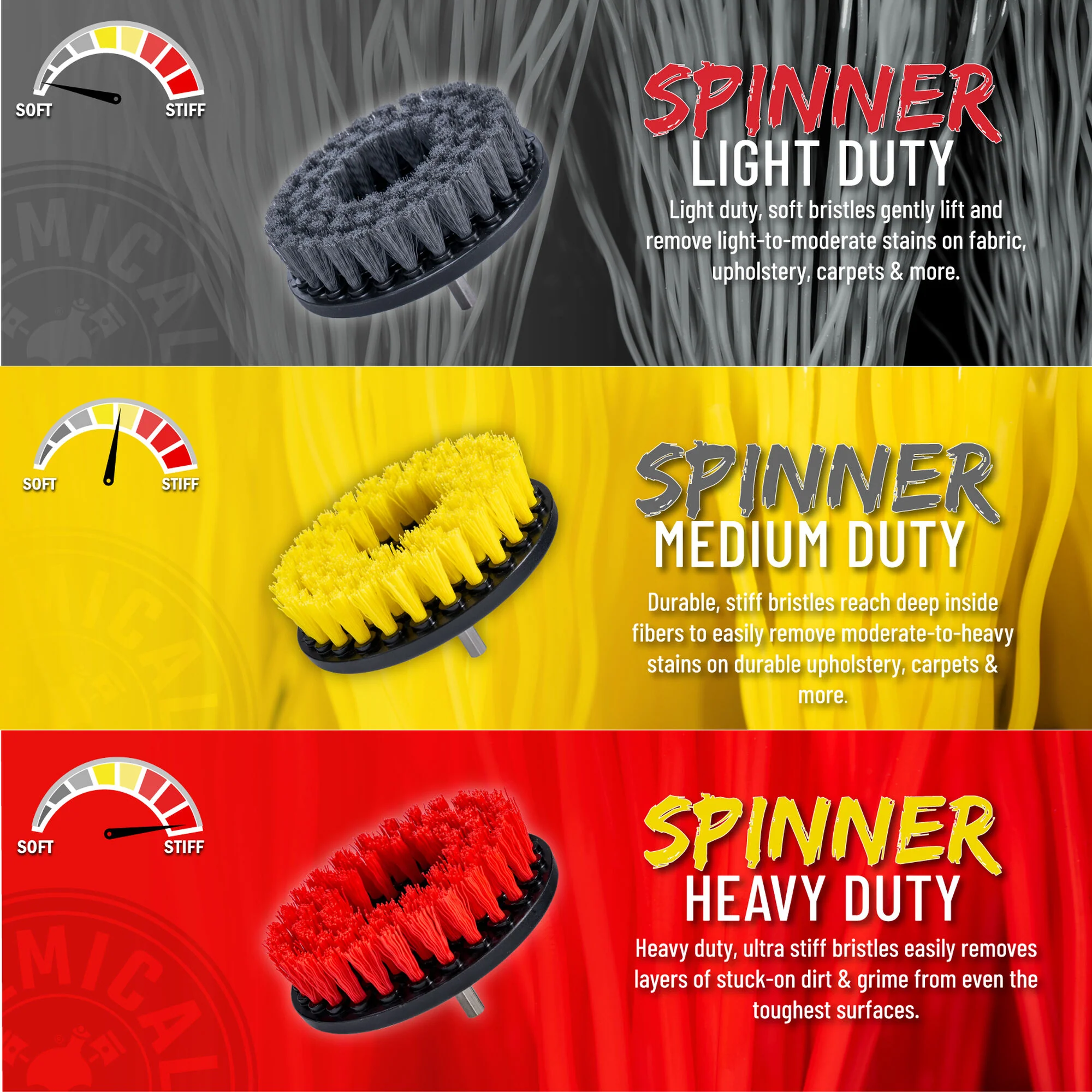 Chemical Guys Spinner Carpet Drill Brush, Medium Duty - Image 4