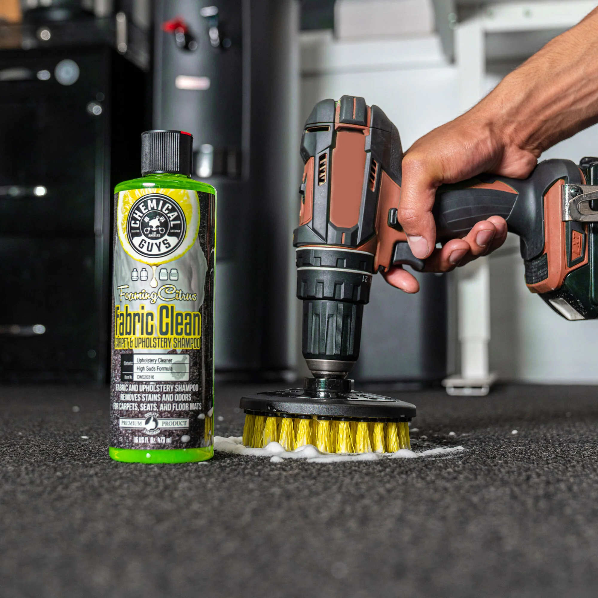 Chemical Guys Spinner Carpet Drill Brush, Medium Duty - Image 7