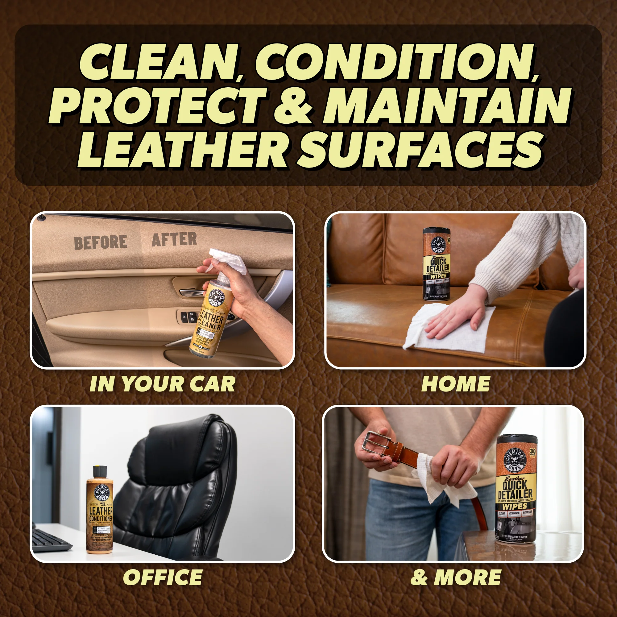 Clean, Condition, & Maintain Leather Care Kit - Image 3