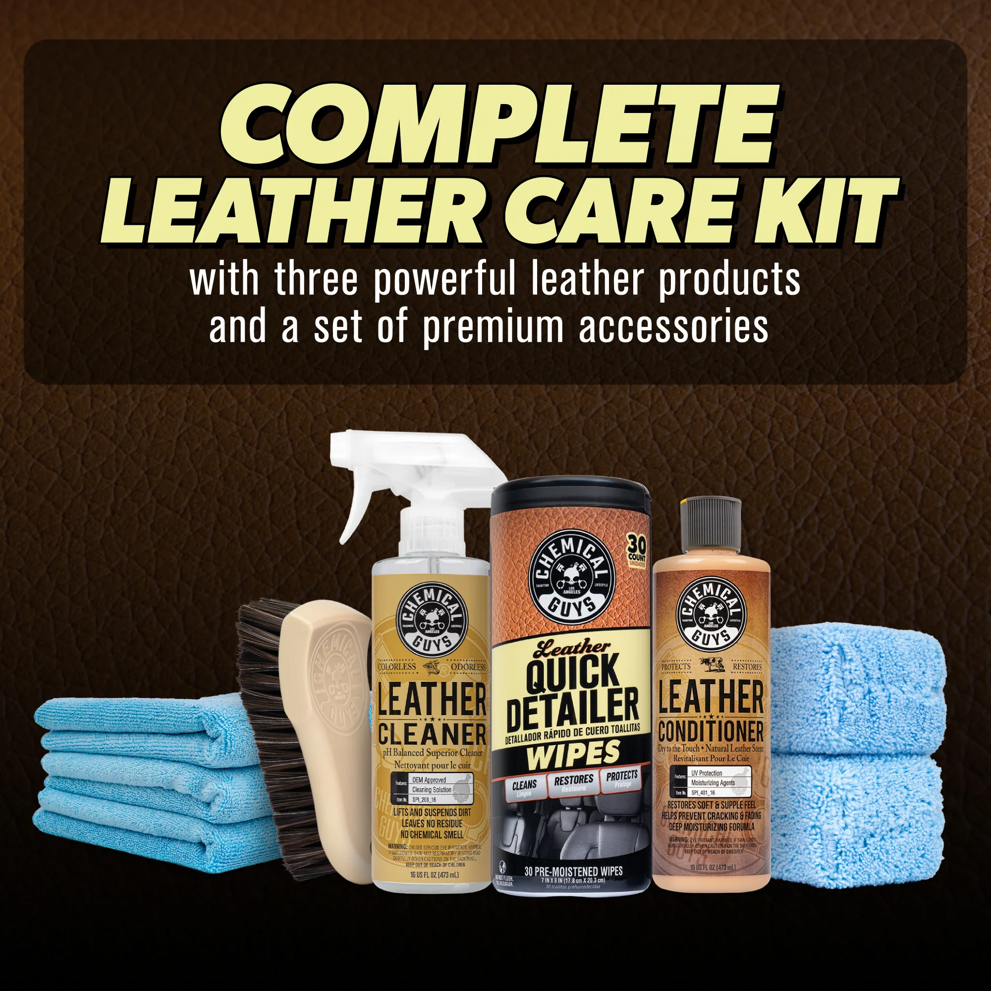 Complete Leather Clean, Condition, & Maintain Kit - Image 2