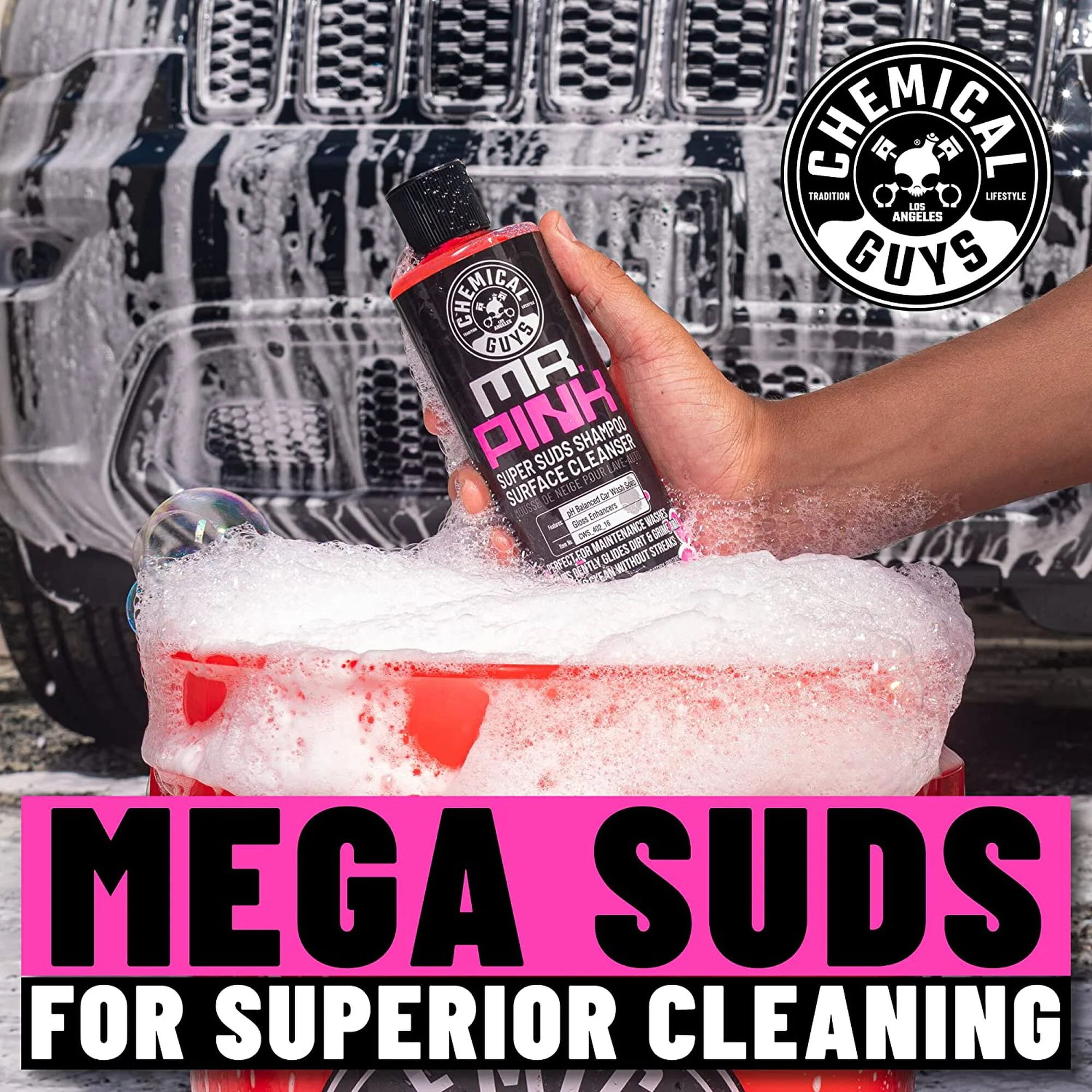 Foam Blaster 6 Foam Wash Gun & Mr. Pink Foam Party Soap - Image 5