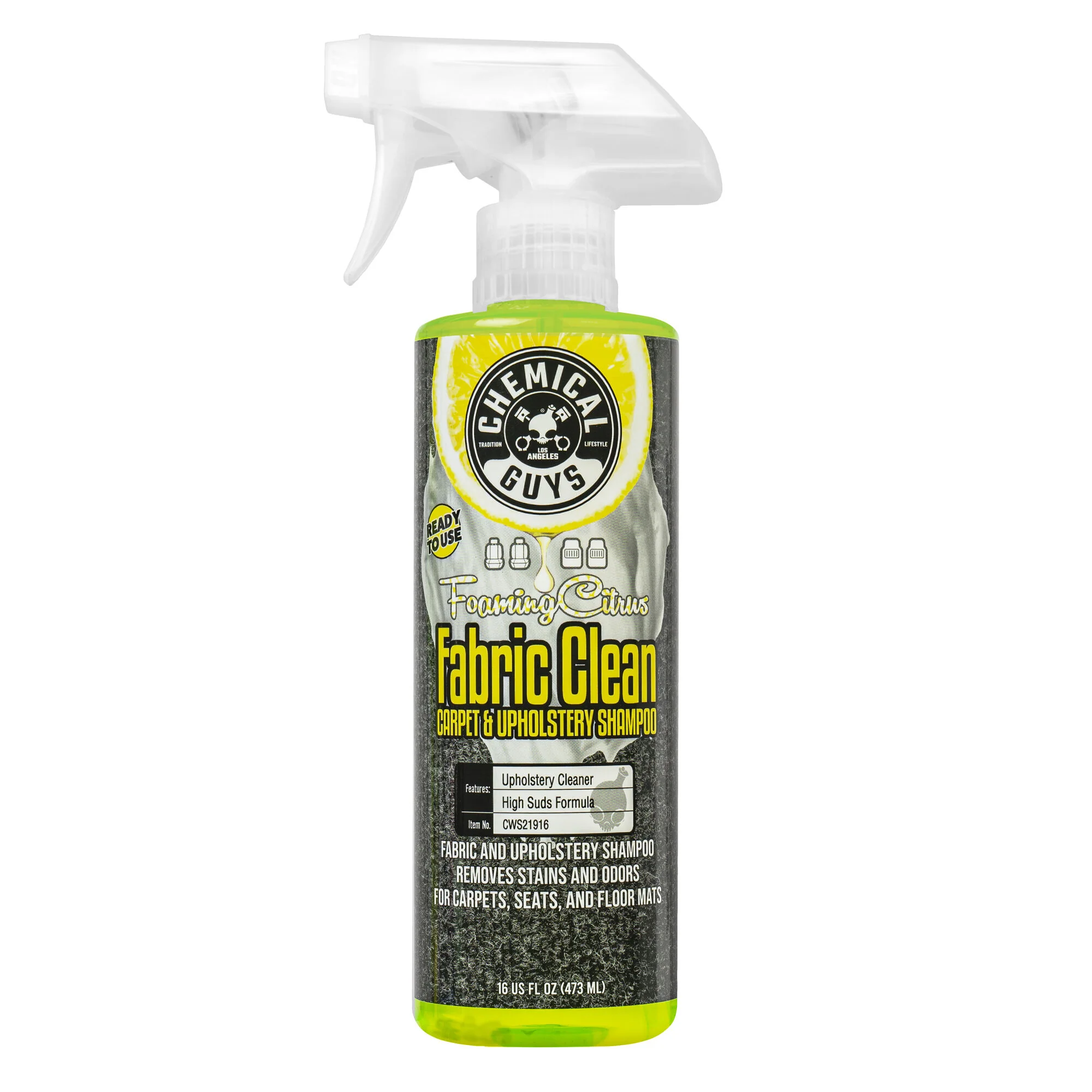 Foaming Citrus Fabric Clean Carpet & Upholstery Shampoo - Image 12