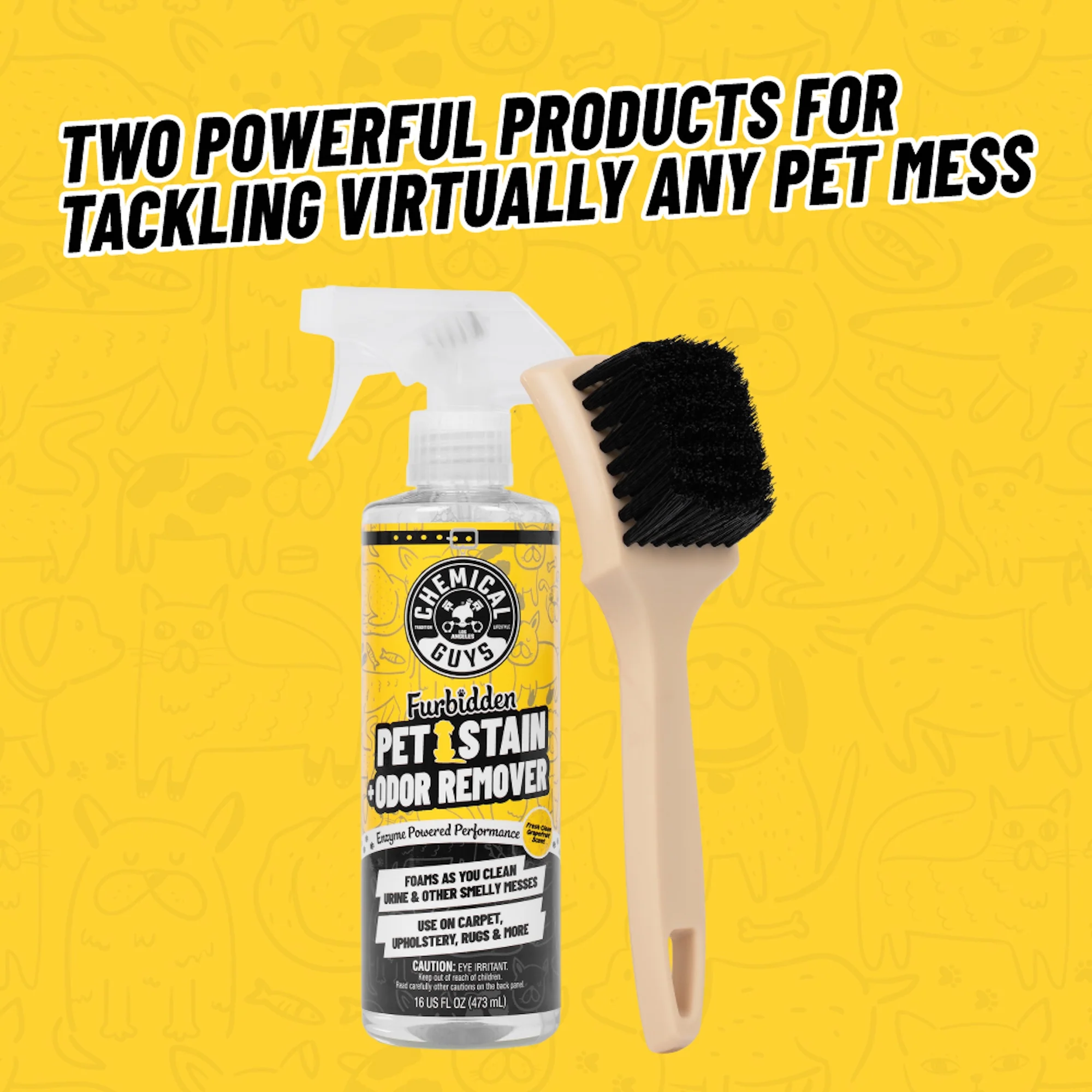 Furbidden Pet Stain & Odor Remover + Nifty Brush Kit - Image 3