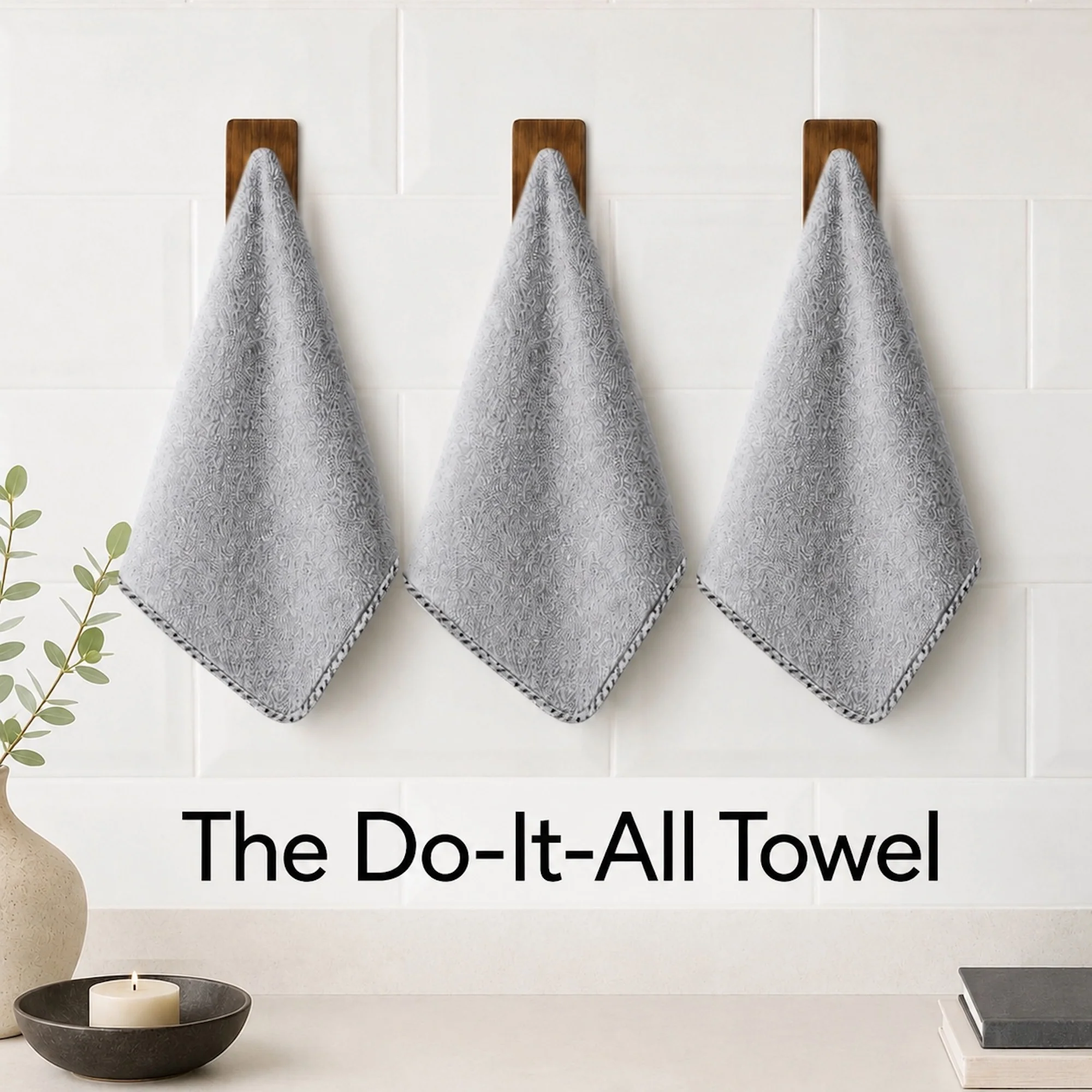 Gray AllSwipe Multi-Purpose Microfiber Towels - Image 3