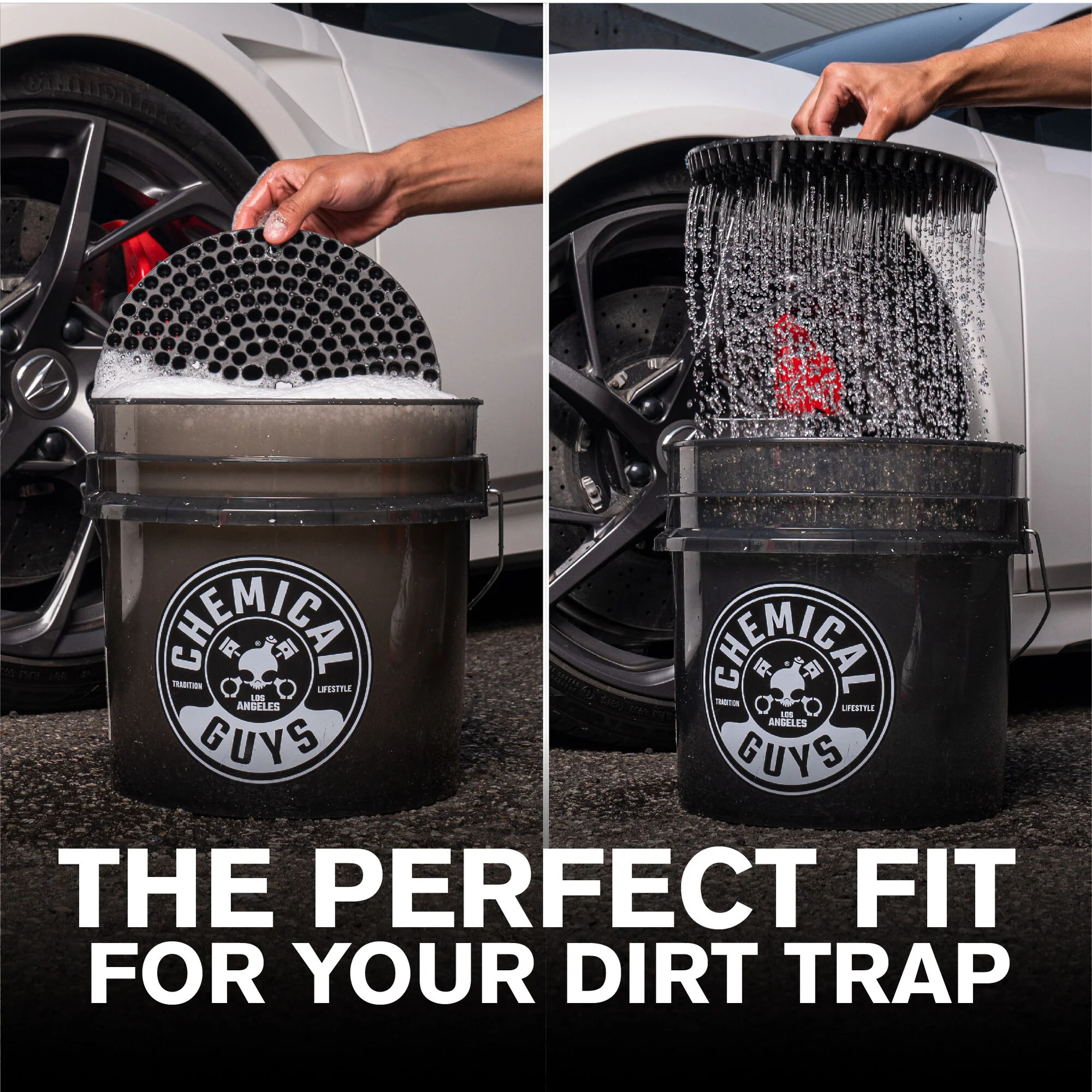 Heavy Duty Ultra Clear Detailing Bucket, 4.25 Gal, Smoked Obsidian Black - Image 2