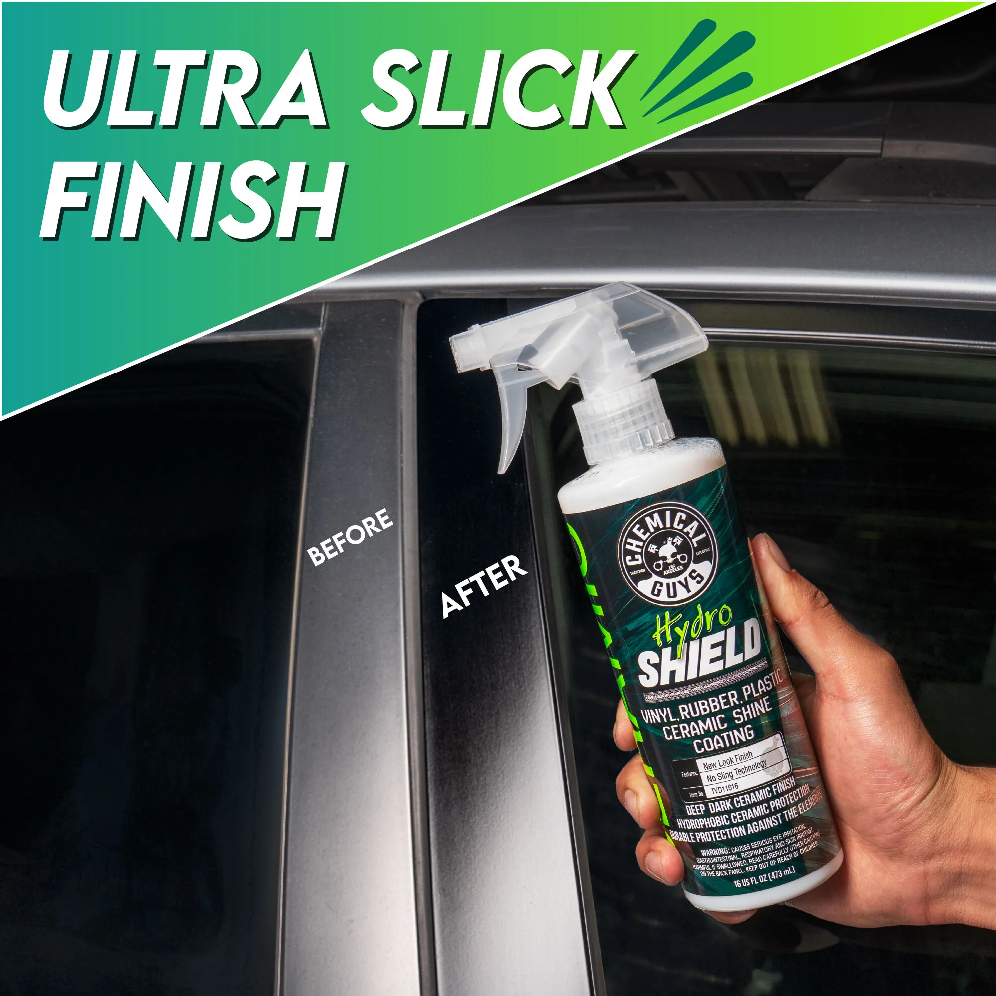 HydroShield Vinyl, Rubber, Plastic Ceramic Shine Coating - Image 8