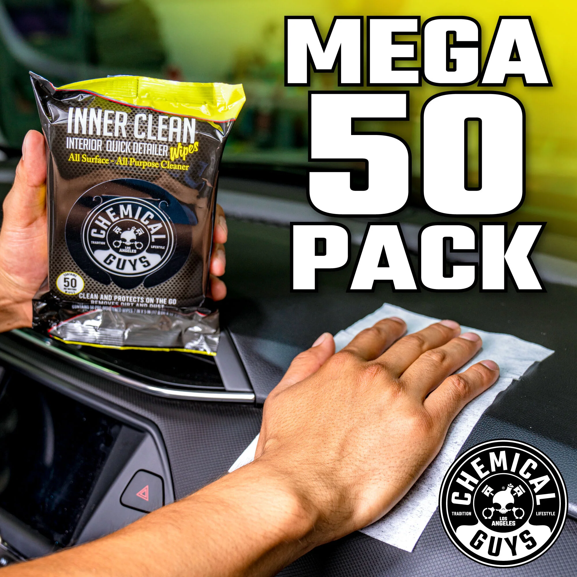 Inner Clean Interior Quick Detailer & Protectant Car Wipes - Image 7