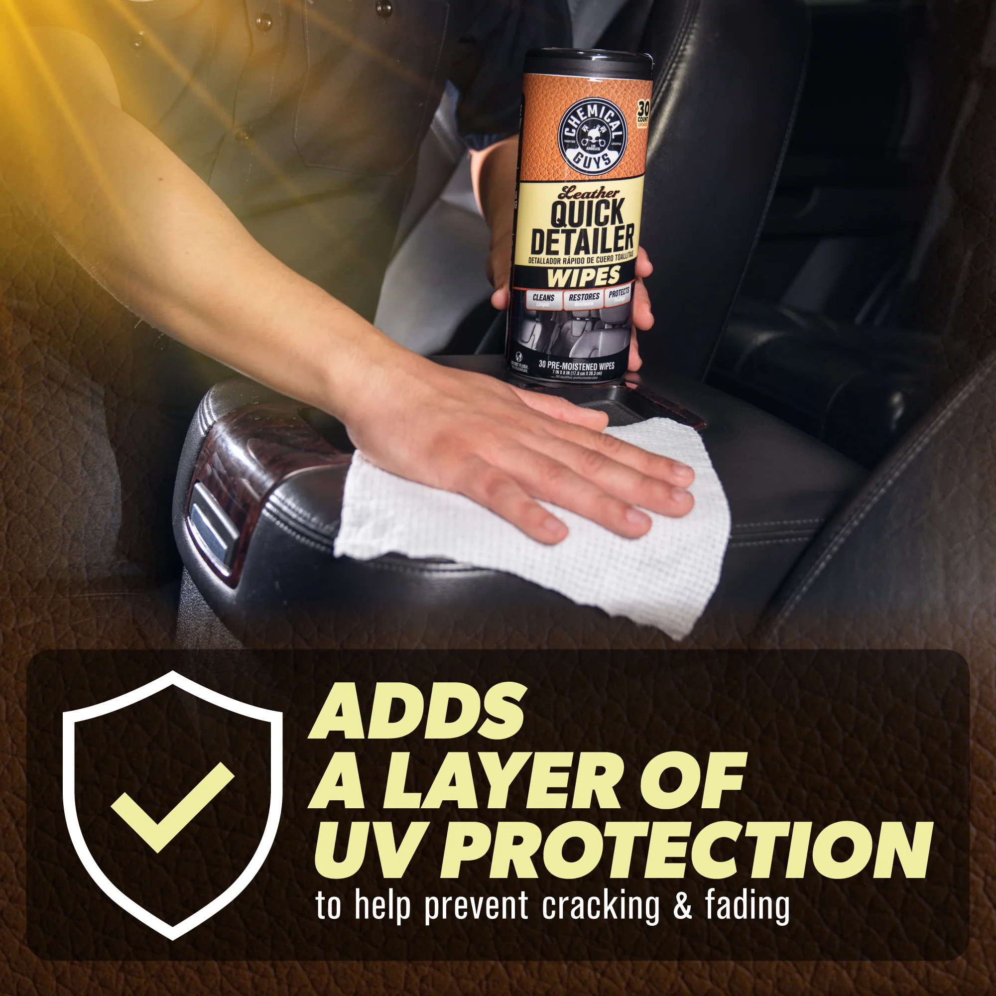 Leather Quick Detailer Canister Wipes - Image 4