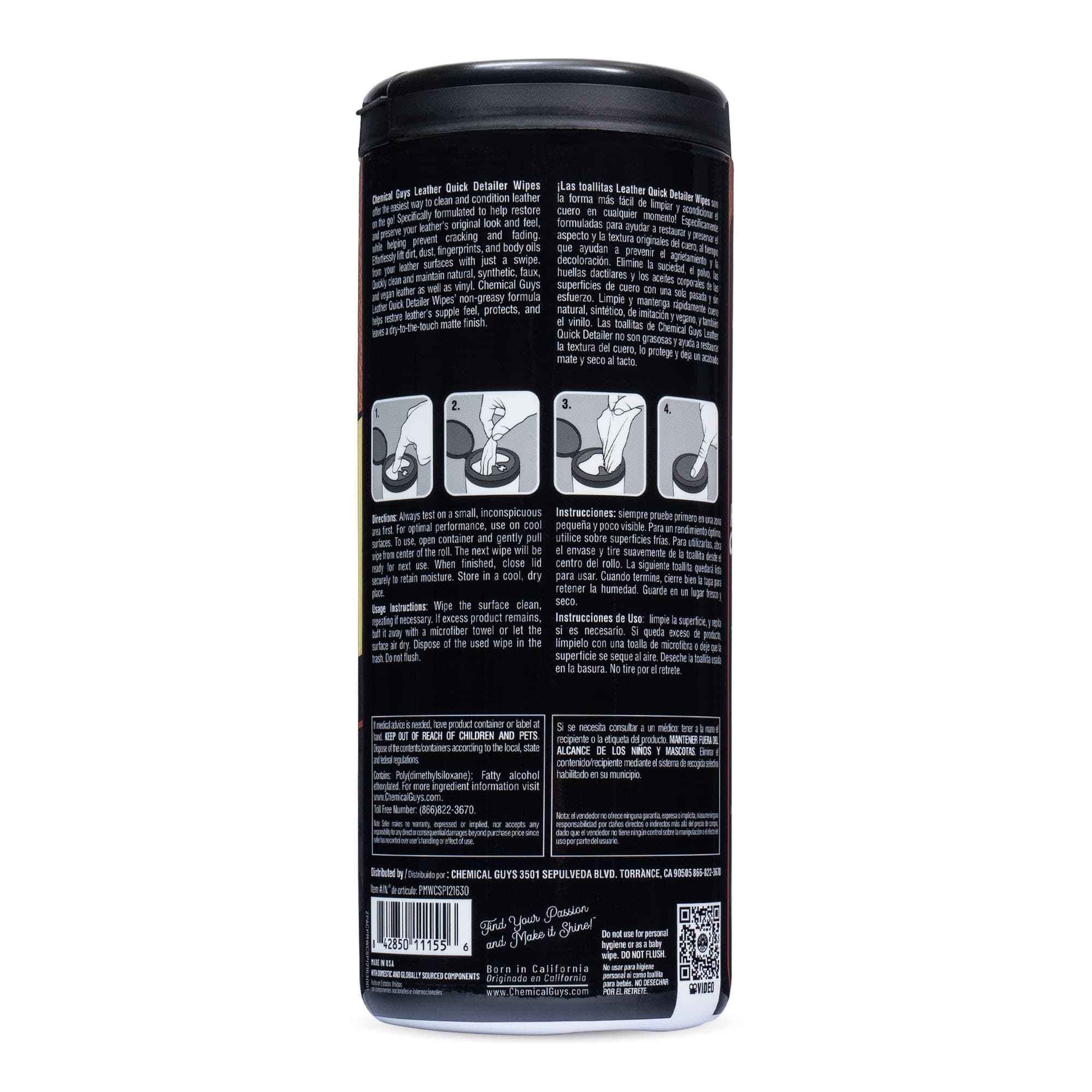 Leather Quick Detailer Canister Wipes - Image 7