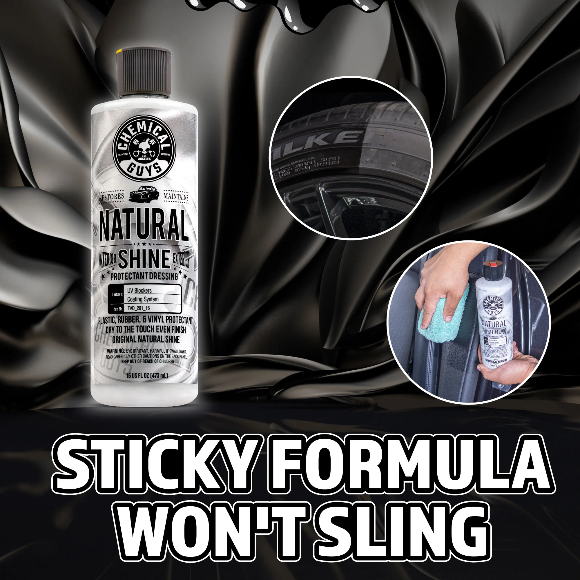 Natural Shine New Look Shine Plastic, Rubber, Vinyl Dressing - Image 10