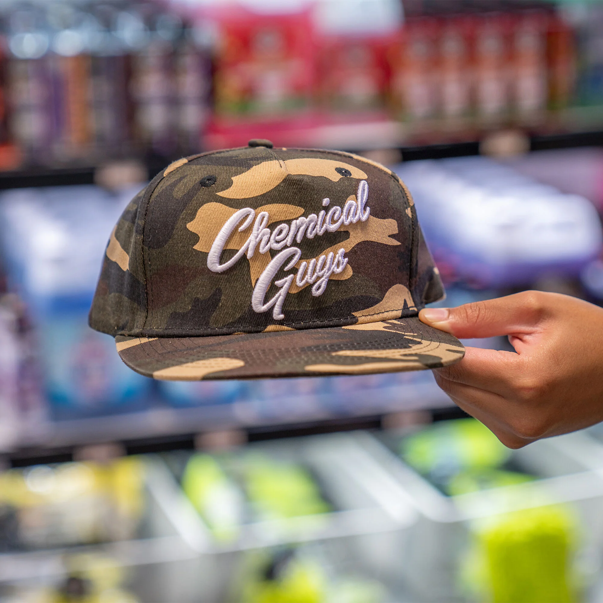 Snap-It-Back Camo Script Hat - Image 11