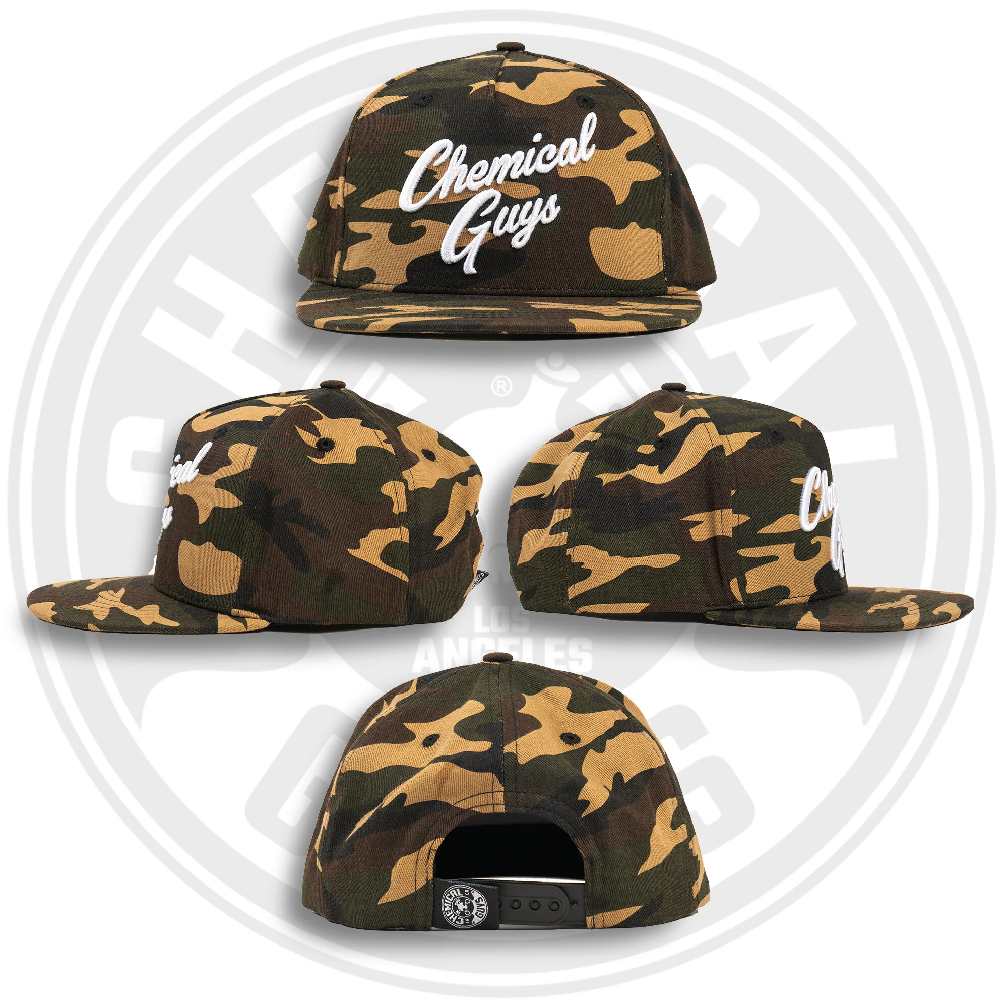 Snap-It-Back Camo Script Hat - Image 4