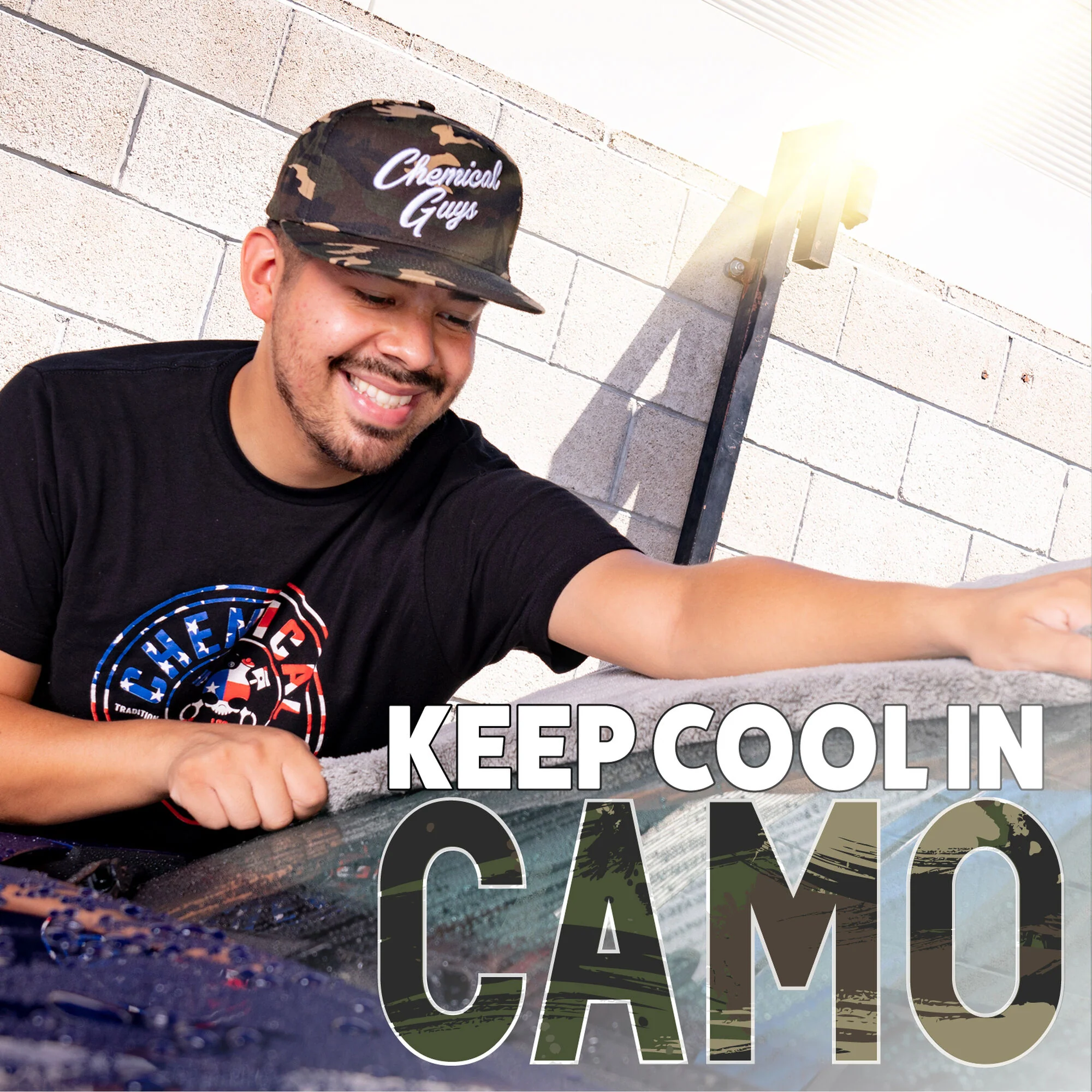 Snap-It-Back Camo Script Hat - Image 5