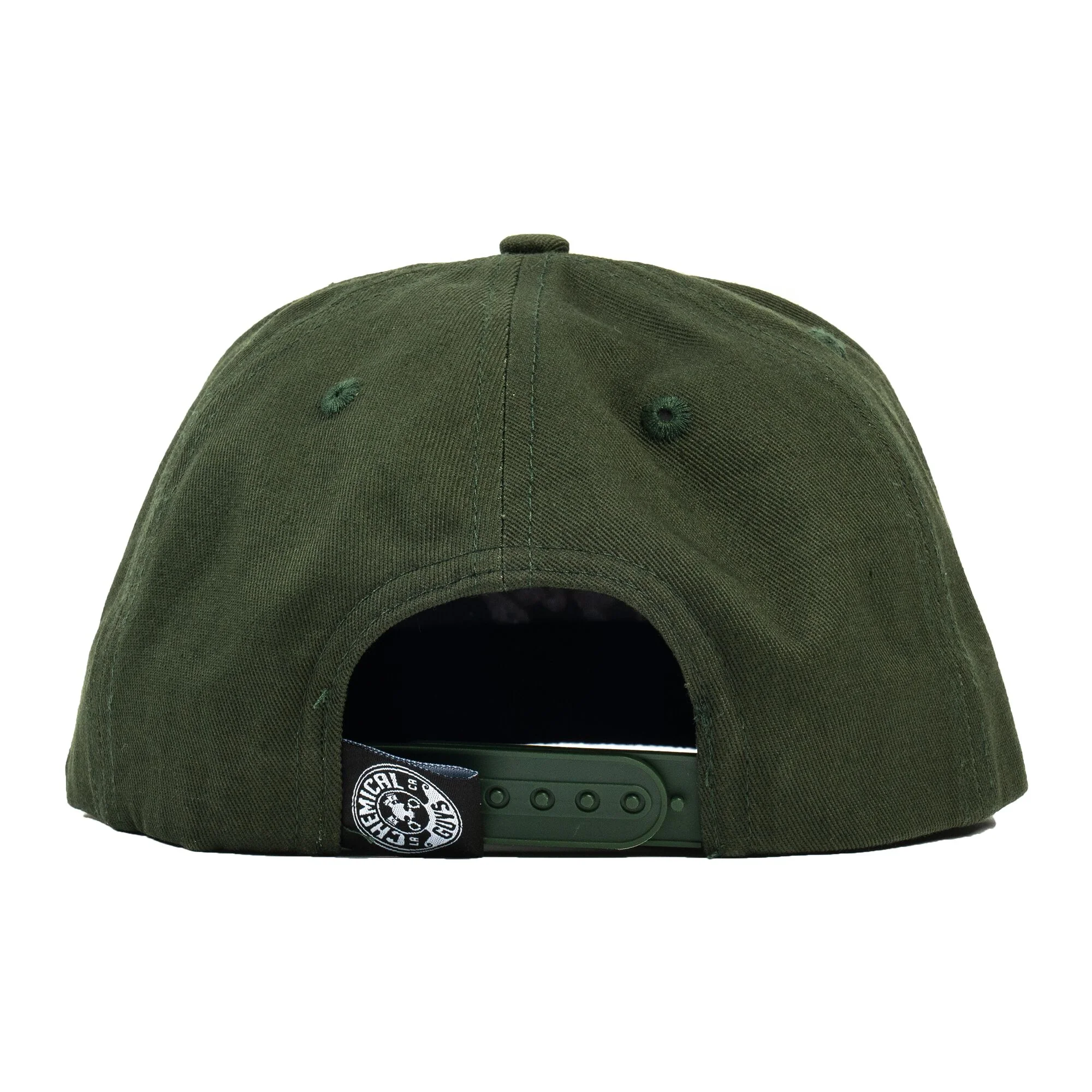 Snap-It-Back Olive Green Script Hat - Image 5