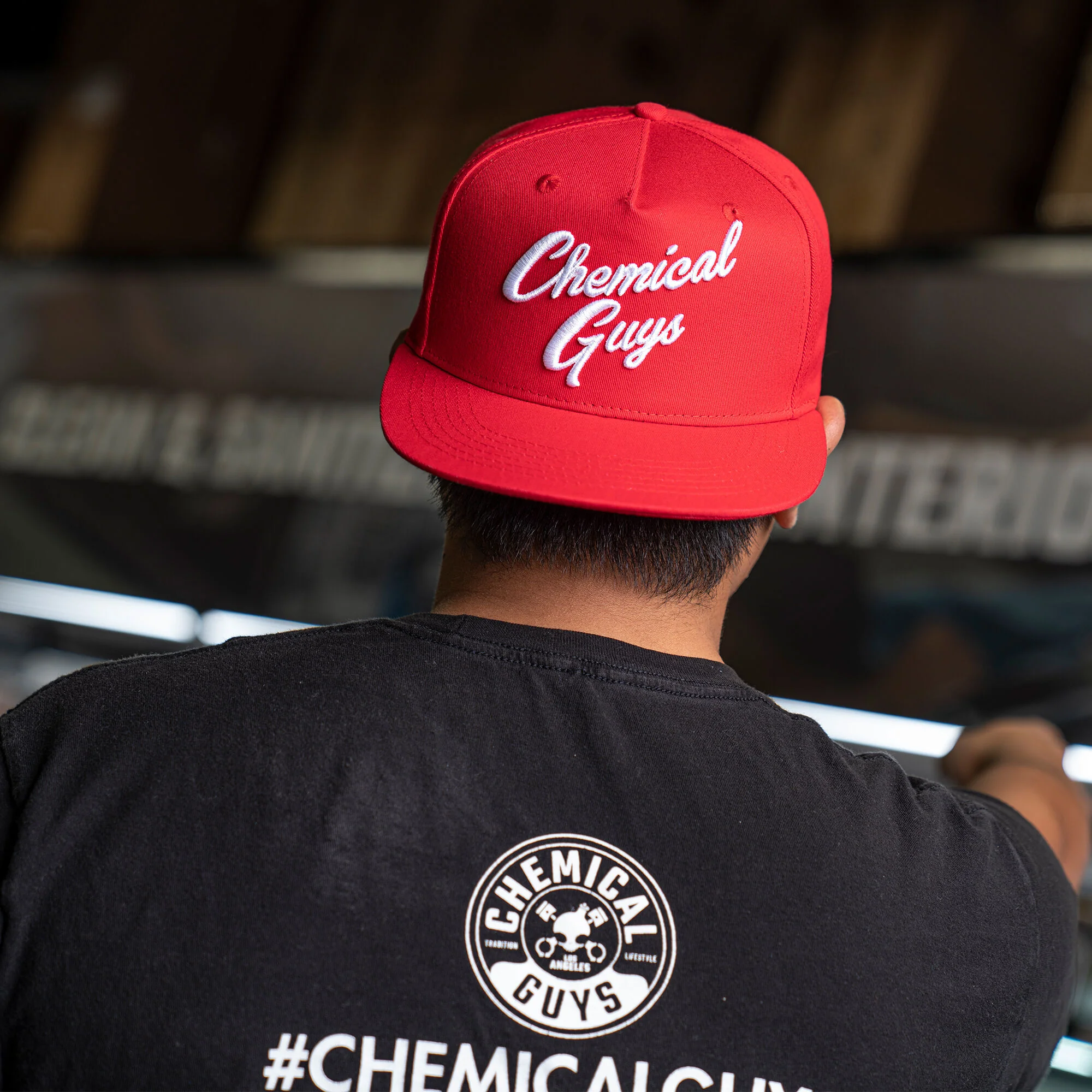 Snap-It-Back Red Script Hat - Image 13