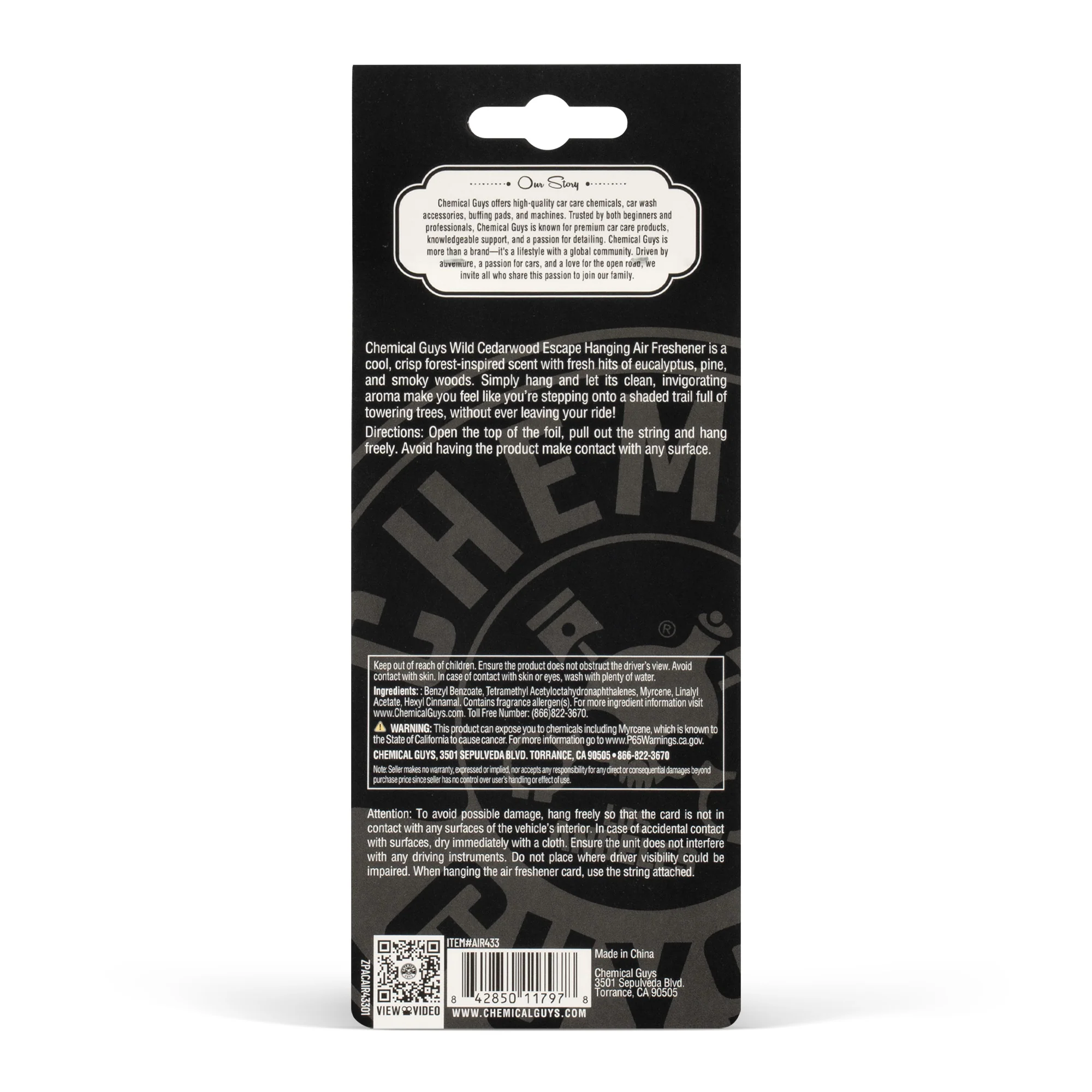Wild Cedarwood Escape Hanging Air Freshener - Image 5